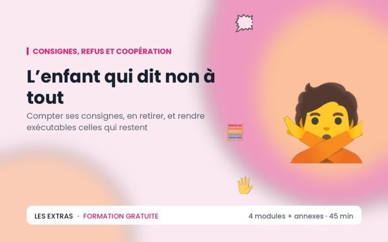 L’enfant qui dit non à tout